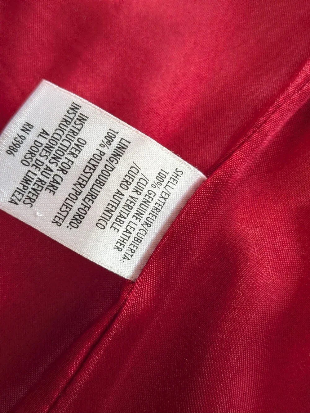 Red Leather Jacket - Picture 2 of 6